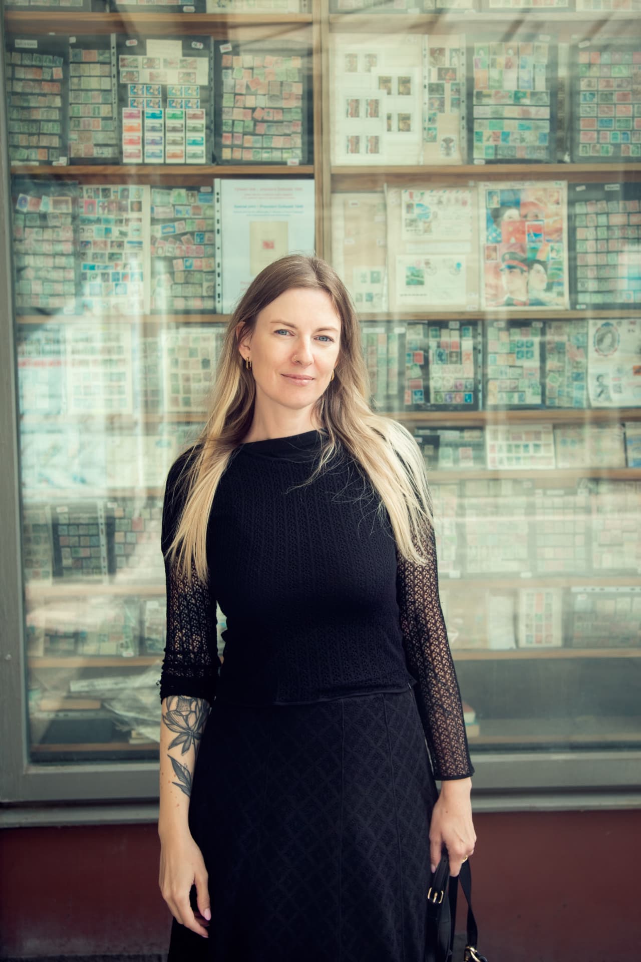 Valerie Beseda, full-length portrait